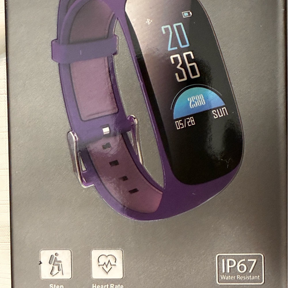 Smart Fitness Tracker in ACTUAL COLOR IS ORANGE